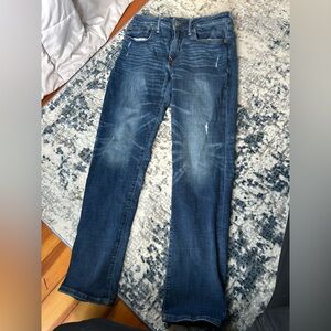 American Eagle Outfitters Dark Blue Straight Leg Jeans